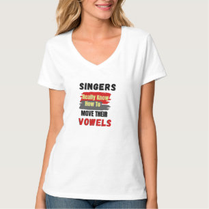Camiseta Cantantes divertidos votan movimientos
