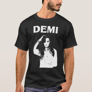 Camiseta Cantantes Musicales De Amor Clásico De Demi Blanco