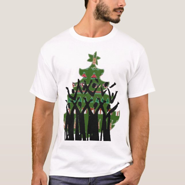 Camiseta Cantantes Navidades Música Carol Cantantes Coro Ev (Anverso)