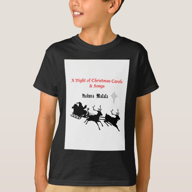 Camiseta Cantar a lo largo de los Navidades - villancicos y (Anverso)