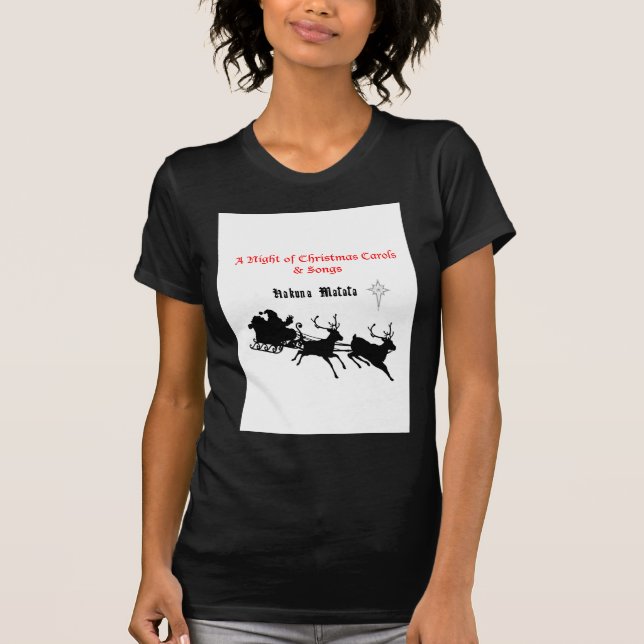 Camiseta Cantar a lo largo de los Navidades - villancicos y (Anverso)