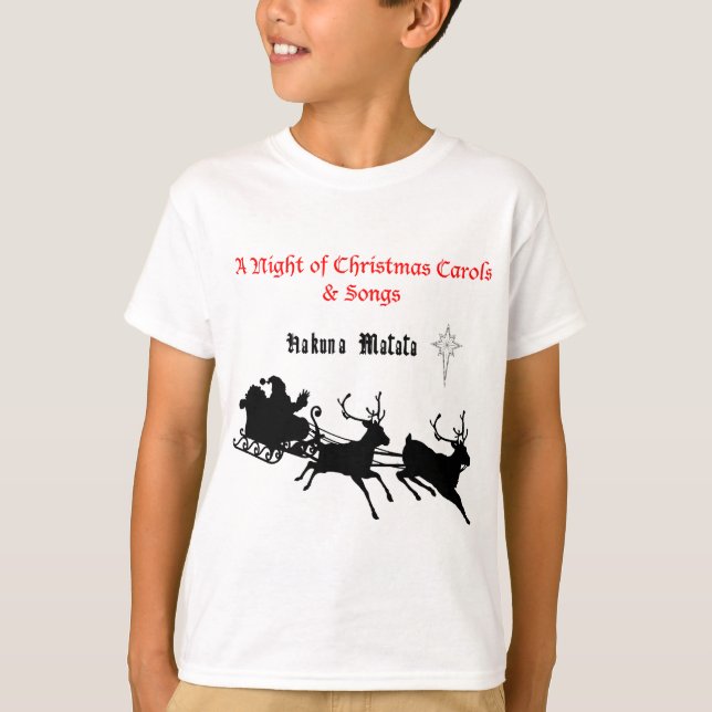 Camiseta Cantar a lo largo de los Navidades - villancicos y (Anverso)