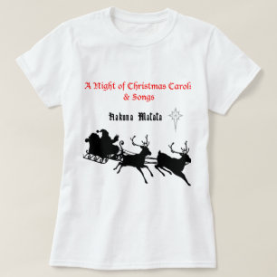 Camiseta Cantar a lo largo de los Navidades - villancicos y