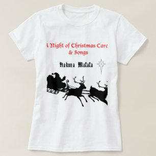 Camiseta Cantar a lo largo de los Navidades - villancicos y