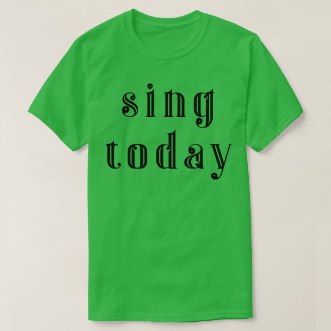 Camiseta Cantar hoy 3 (Diseño del anverso)