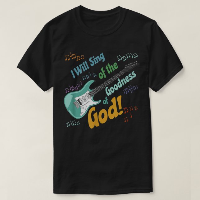 Camiseta Cantaré de la bondad de Dios (Diseño del anverso)