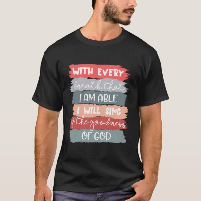 Camiseta Cantaré De La Bondad De Dios Jesús Cristiano (Anverso)