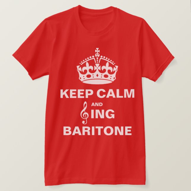 Camiseta Cante al barítono (Anverso del diseño)