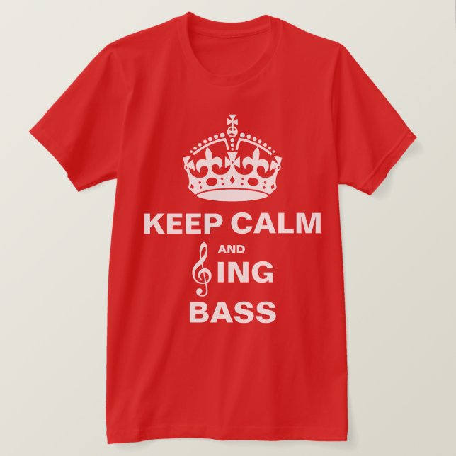 Camiseta Cante el bajo (Anverso del diseño)