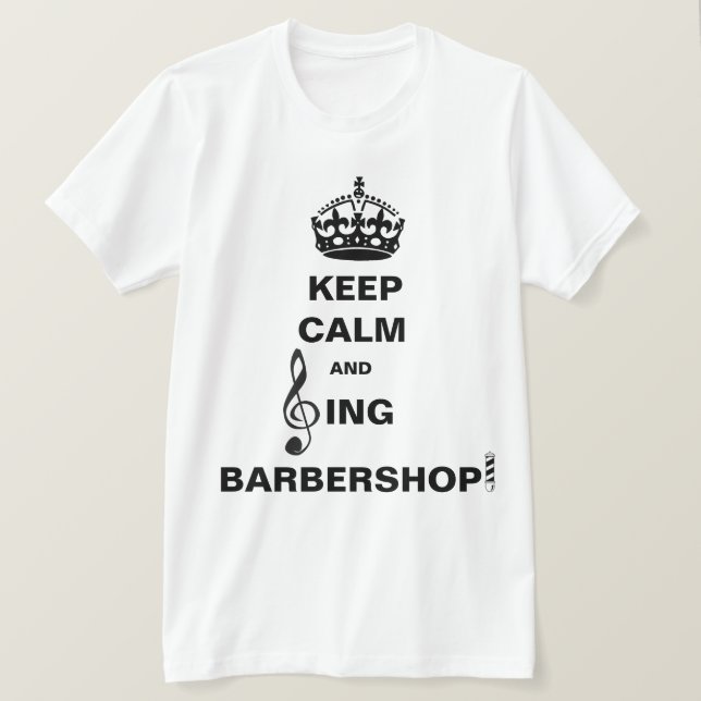 Camiseta Cante la barbería (Anverso del diseño)