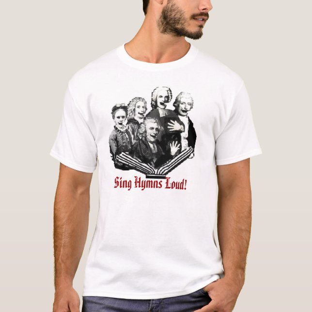 Camiseta ¡Cante los himnos ruidosos! (Anverso)