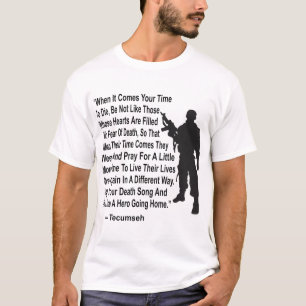 Camiseta Cante su canción de la muerte y muera como un