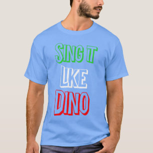 Camiseta Cántelo como bandera de colores italianos Novedad