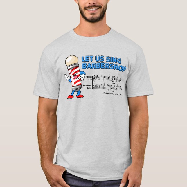 Camiseta Cantemos la barbería (Anverso)
