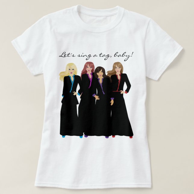 Camiseta Cantemos un bebé con etiqueta (Diseño del anverso)