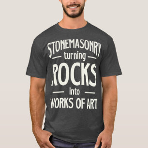 Camiseta Cantería convirtiendo rocas en obras de arte