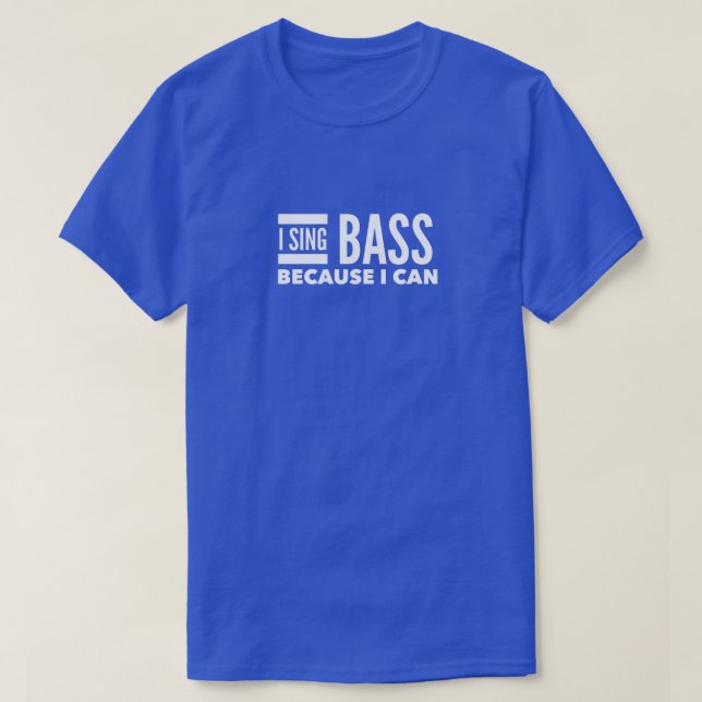Camiseta Canto Bass Porque Puedo (Diseño del anverso)