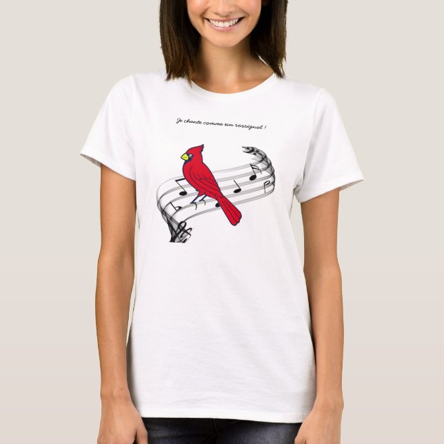 Camiseta ¡Canto como un ruiseñor! (Anverso)