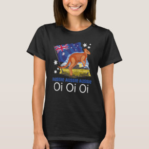 Camiseta Canto de Australia Canguro Bandera Australiana Pat