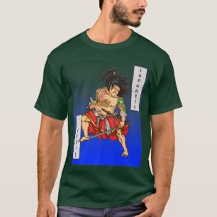 Camiseta Canto de cuello japonés, samurai, JiuJitsu, MMA, g
