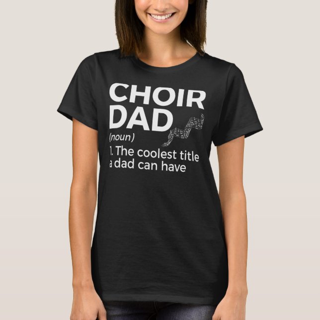 Camiseta Canto de definición de coro papi 1 (Anverso)