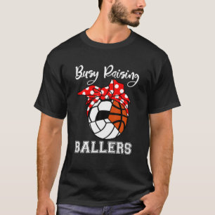 Camiseta Canto de fútbol de voleibol ocupado