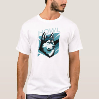 Camiseta Canto de Husky Siberiano – Lobo Ártico Perro