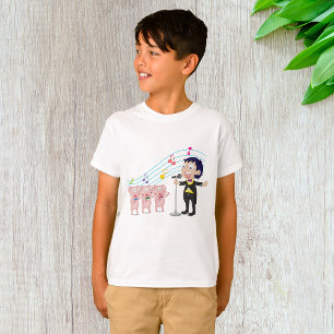 Camiseta Canto De Niño Y Cerdo
