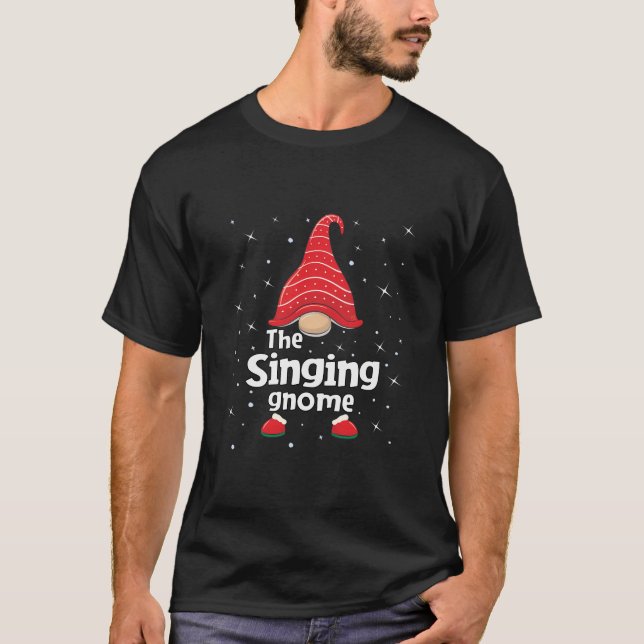 Camiseta Canto Gnome Familia Matanza Navidades Graciosos Re (Anverso)
