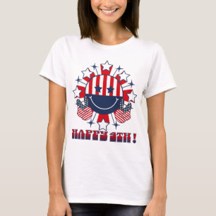 Camiseta Canto patriótico Happy Face - signo de paz Feliz 4