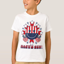 Camiseta Canto patriótico Happy Face - signo de paz Feliz 4