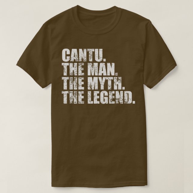 Camiseta CantuCantu Nombre de la familia Cantu Apellido Can (Diseño del anverso)