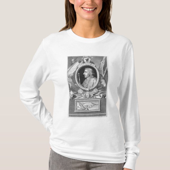 Camiseta Canute el gran (d.1035) rey de Inglaterra, (Anverso)