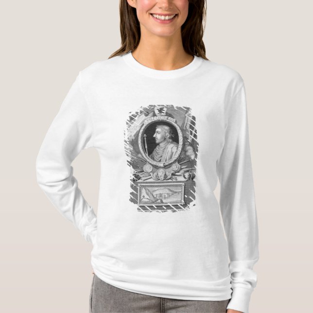 Camiseta Canute el gran (d.1035) rey de Inglaterra, (Anverso)