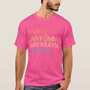Camiseta Canyoneering Canyon Senderismo Café Vintag
