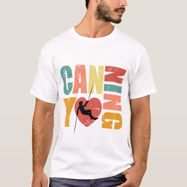 Camiseta Canyoneering I Love Canyoning Rappelover Lover (Anverso)