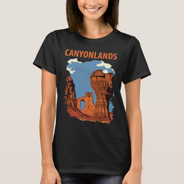 Camiseta Canyonlands Utah Arcos Naranja Viaje (Anverso)