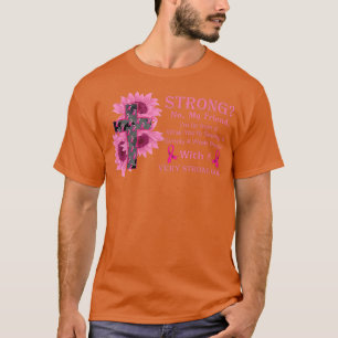 Camiseta Canza de la mecha del girasol de la cinta rosa de 