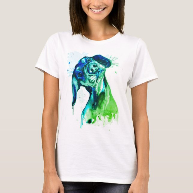 Camiseta Cão Colorido (Anverso)