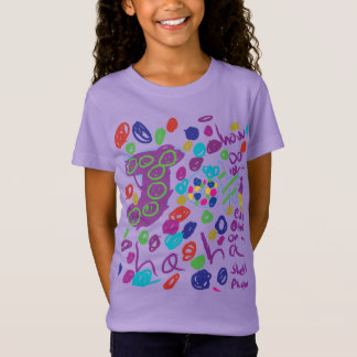 Camiseta Caos de doodles coloridos para los niños