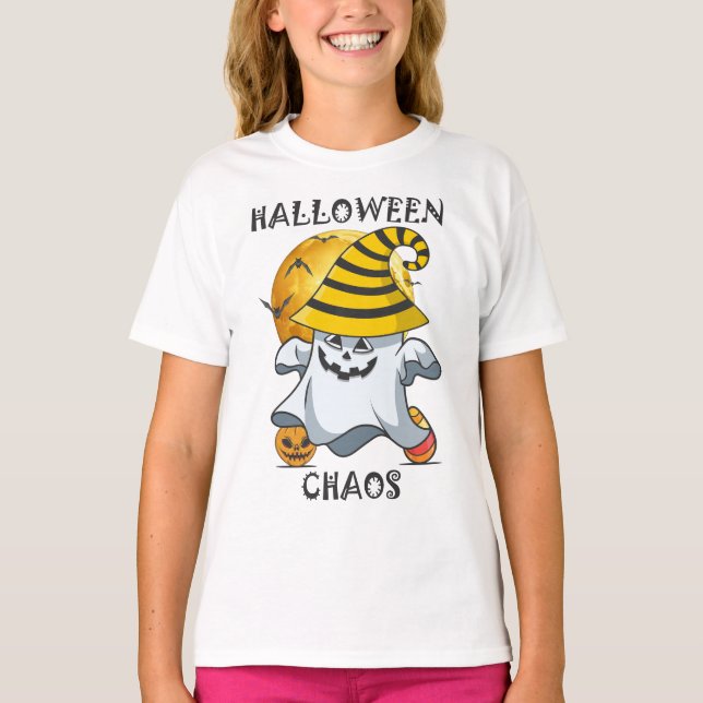 Camiseta Caos de Halloween (Anverso)