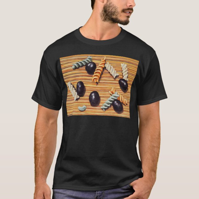 Camiseta Caos de la ensalada de pasta (Anverso)