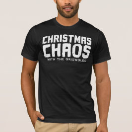 Camiseta Caos de Navidad con la divertida [Inserte su nombr