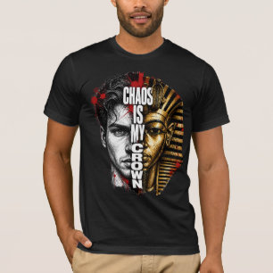 Camiseta Caos Es Mi Corona – Pharaoh Streetwear Gráfico