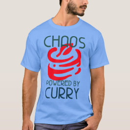 Camiseta Caos impulsado por el amante del curry de currys