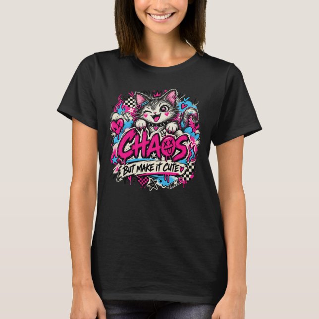 Camiseta Caos Pero Hazlo Lindo (Anverso)