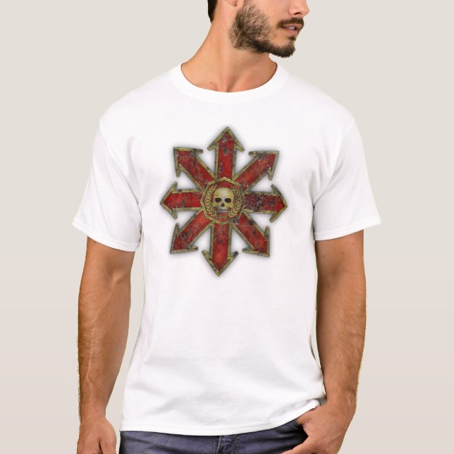 Camiseta Caos - rojo (Anverso)