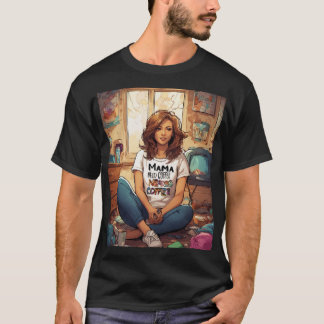 Camiseta Caos y cafeína: El ánimo matutino de una madre"