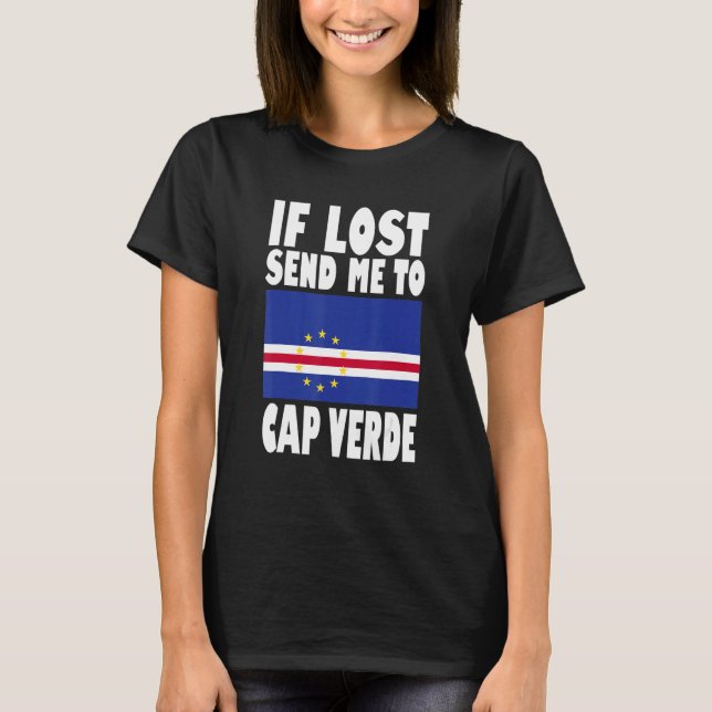 Camiseta Cap Verde Flag Design  If lost send me to Cap Verd (Anverso)