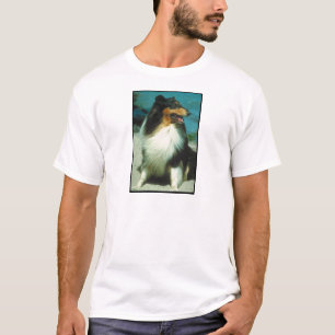Camiseta Capa áspera Tri Coloreada del collie